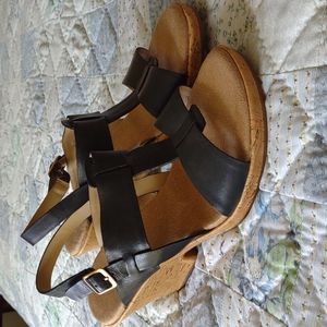 Clarks wedge sandals